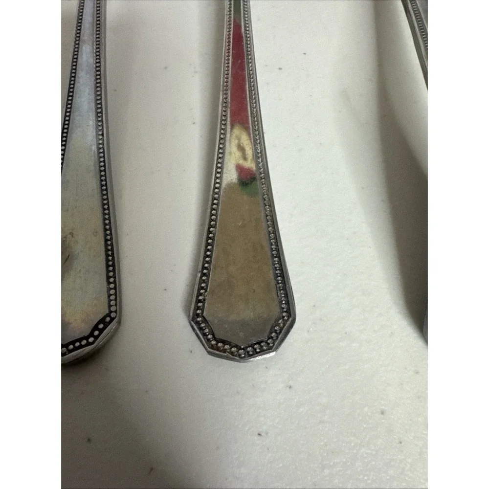 Oneida Northland Fashionpoint Stainless Japan Beaded Flatware 5 Piece Set